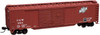 Atlas 36464 N Trainman 50' Double Door Box Car Chicago & North Western (CGW) (Brown/White/Black)