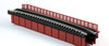 Kato 20-470 N Unitrack Curved Deck Girder Bridge, Red - 481mm (19") Radius 15º