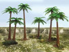 JTT Scenery 92136 HO Super Scenic Trees 3" - 5" Palm 6/pack