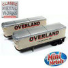 Classic Metal Works 51180 N Overland Freight - AeroVan Trailer 2-Pack