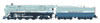 Broadway Limited 7354 HO ATSF Blue Goose #3460 1950 Appearance Paragon4 Sound/DC/DCC Smoke