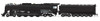 Broadway Limited 7367 HO Union Pacific 4-8-4, Class FEF-2, Unlettered, Black & Graphite, Paragon4 Sound/DC/DCC, Smoke