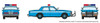 Rapido 800009 HO Chevrolet Impala Sedan Police (Blue)