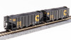 Broadway Limited 7154 N 3-Bay Hopper, Chessie System (C&O), Black w/ Yellow, 2-pack A