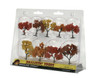 Woodland Scenics TR1540 Ready Made Realistic Trees - Fall Mix - 9/pkg package