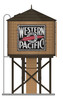 Broadway Limited 7925 Ho Operating Water Tower w/ Sound - Western Pacific Weathered