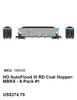 Rapido 169039 HO AutoFlood III Hopper - Mitsui Rail Corp MBKX  6 Pack #2