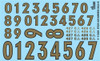 Gofer Racing Decals 11028 1/24 Gold Numbers Decals