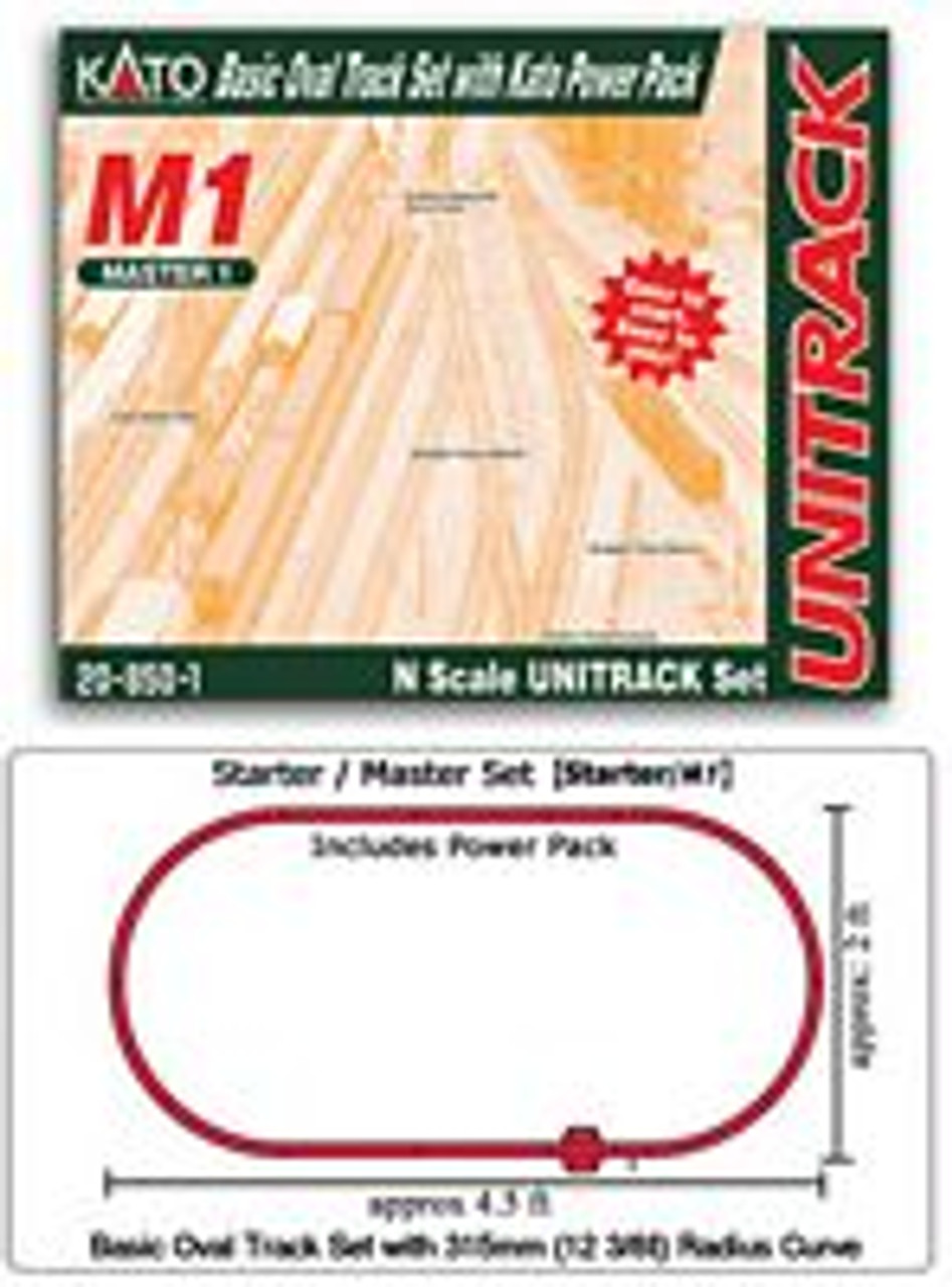 Kato 20-852 N M1 Basic Oval w/ Kato Power Pack