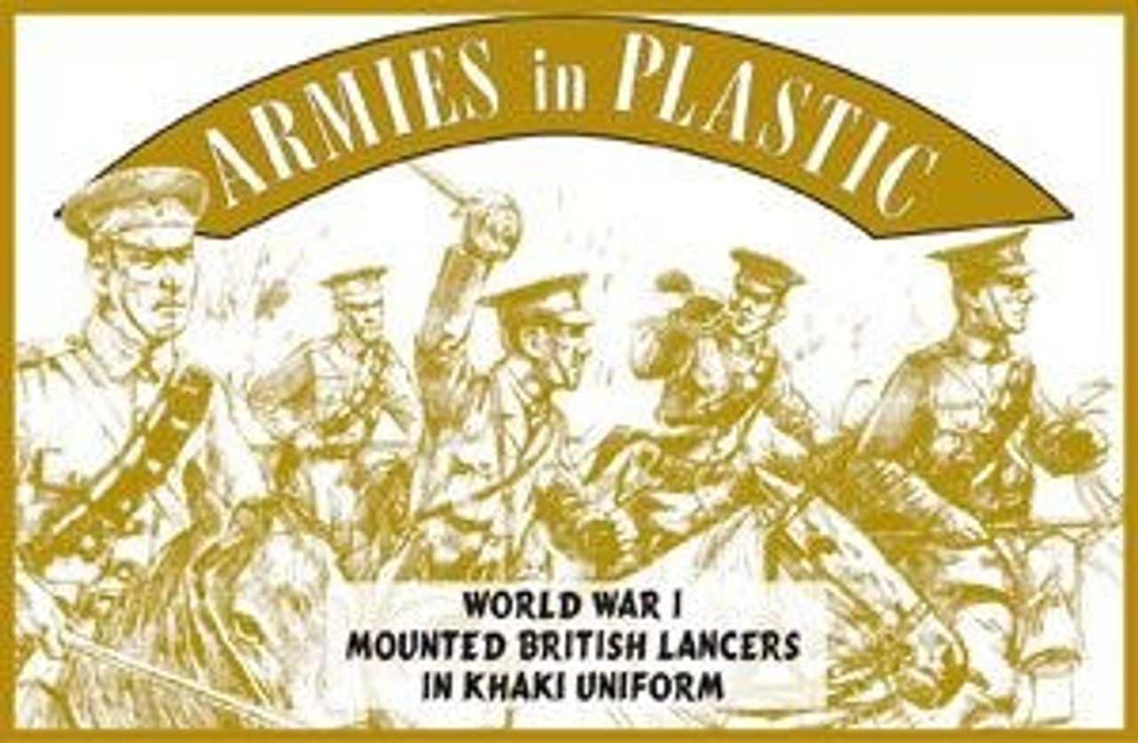 Armies In Plastic 5539 1/32 World War I - Mounted British Lancers Toy Soldiers