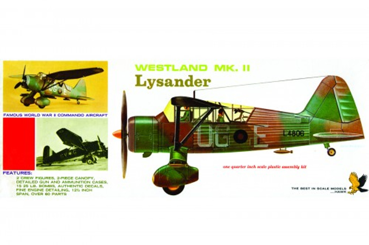 Lindberg HL410 1/48 Westland Lysander Plastic Model Kit