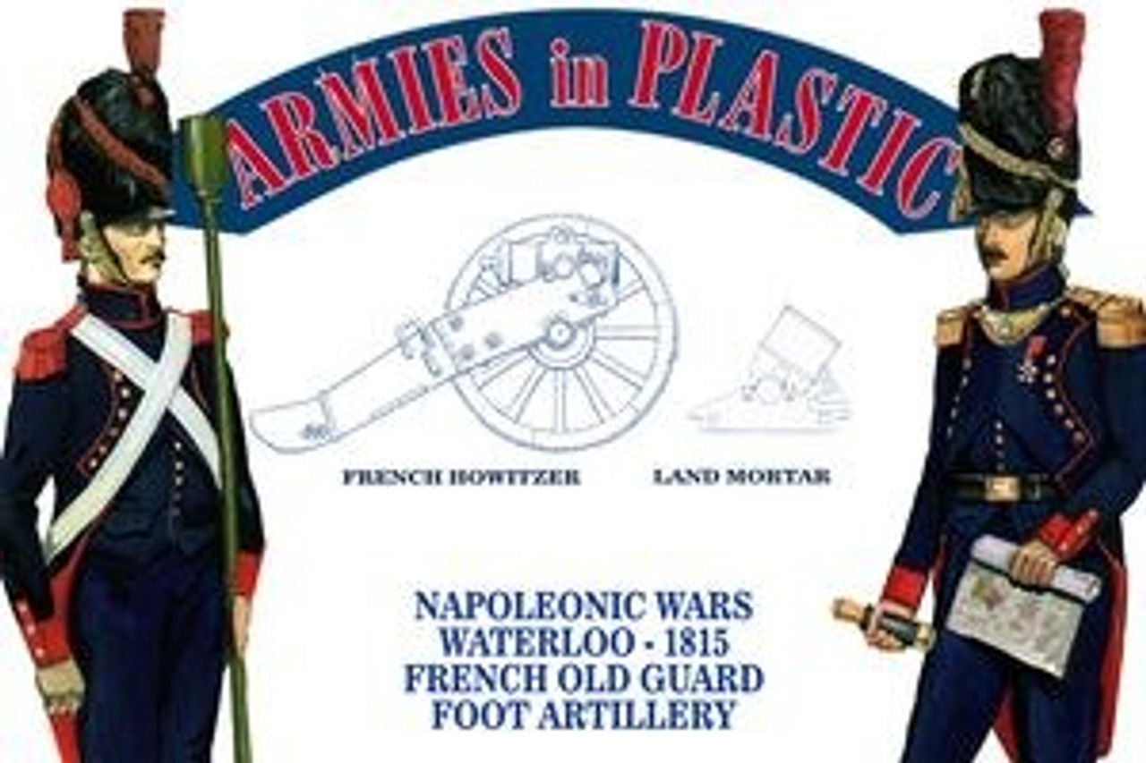 Armies In Plastic 5603 1/32 Napoleonic Wars - Waterloo 1815 - French Old Guard Foot Artillery Toy Soldiers