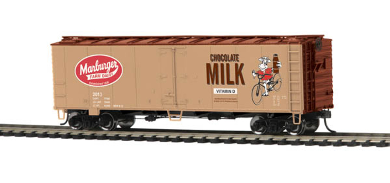 MTH 85-78025 HO 40' Steel Sided Reefer Car Marburger #2013