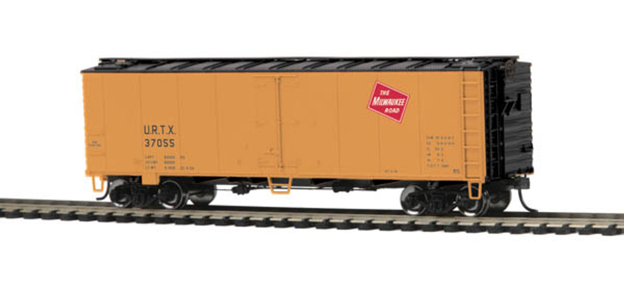 MTH 85-78039 HO 40' Steel Sided Reefer Car Milwaukee Road #37055