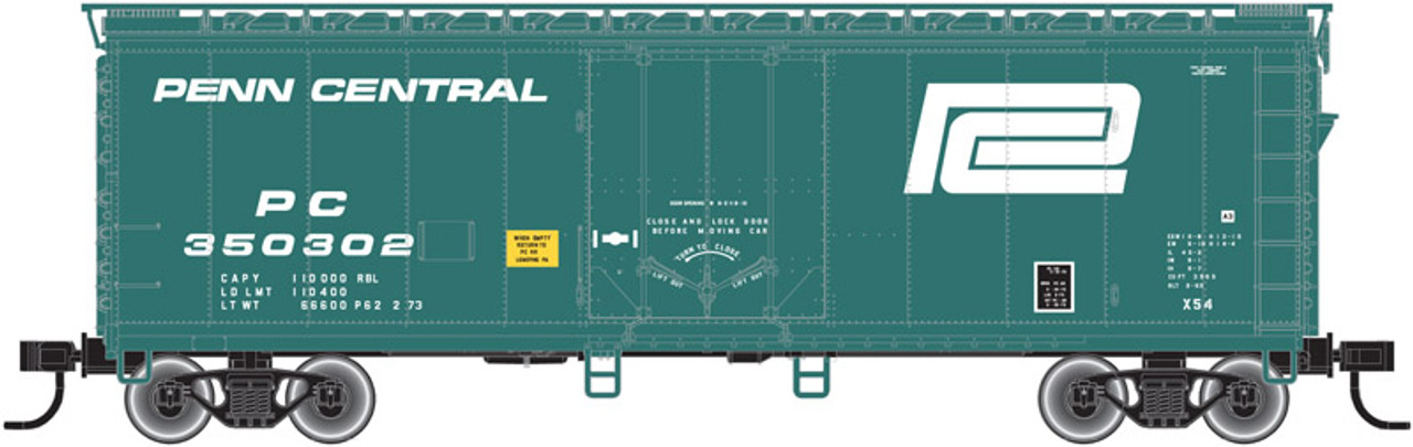 Atlas 50 001 812 N 40' Plug Door Box Car Penn Central #350295