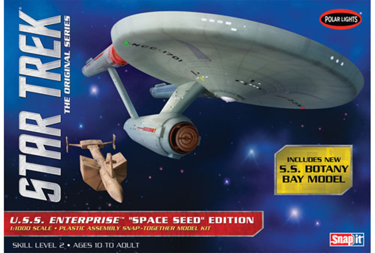 Polar Lights 908 1/1000 Star Trek TOS USS Enterprise Space Seed Edition Snap Plastic Model Kit