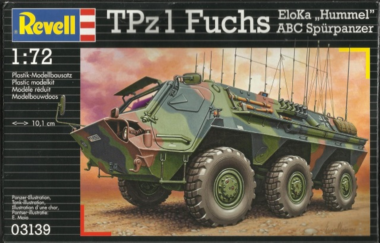 Revell Germany 03139 1/72 Modern German TPz Fuchs Eloka Hummel/ABC Plastic Model Kit