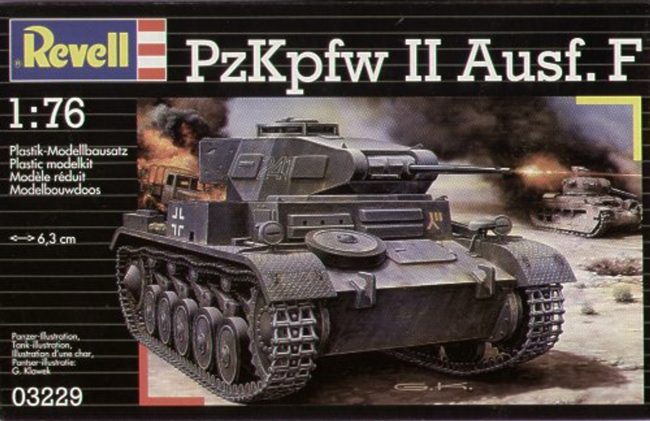 Revell 03229 1/76 PzKpfw II Ausf. F Plastic Model Kit