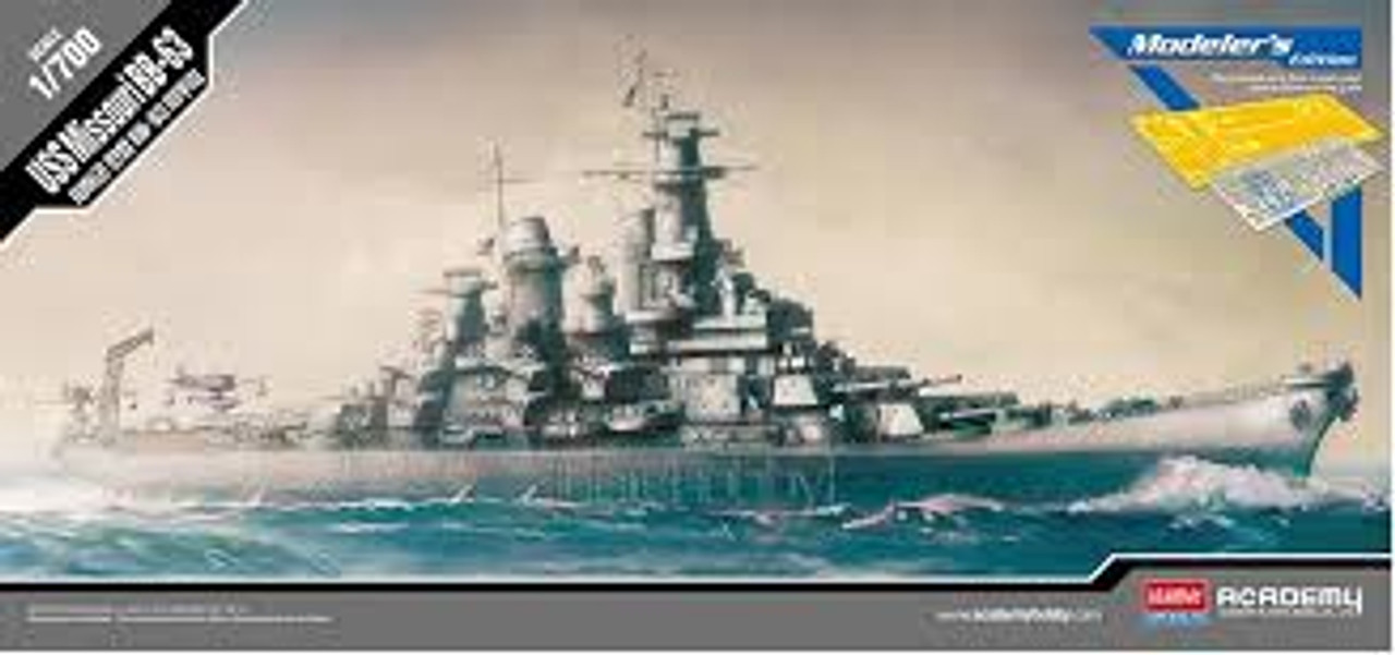 Academy 14223 1/700 USS Missouri BB-63 Modeler's Edition Plastic Model Kit