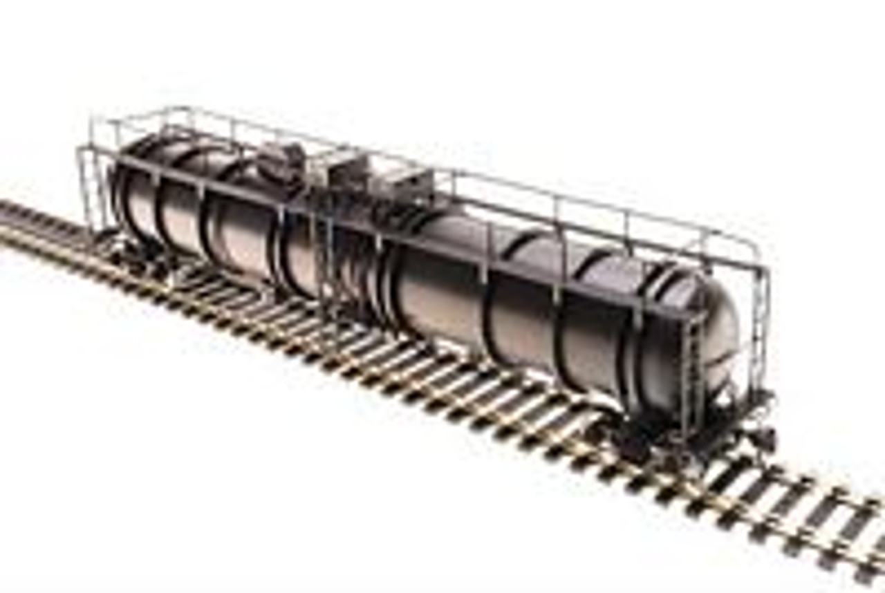 Broadway Limited 3734 N Cryogenic Tank Car Unlettered Painted Gray Type A 1-Pack