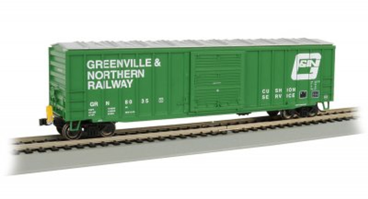 Bachmann 14905 HO 50' Outside Braced Box Car with FRED - Greenville & Northern