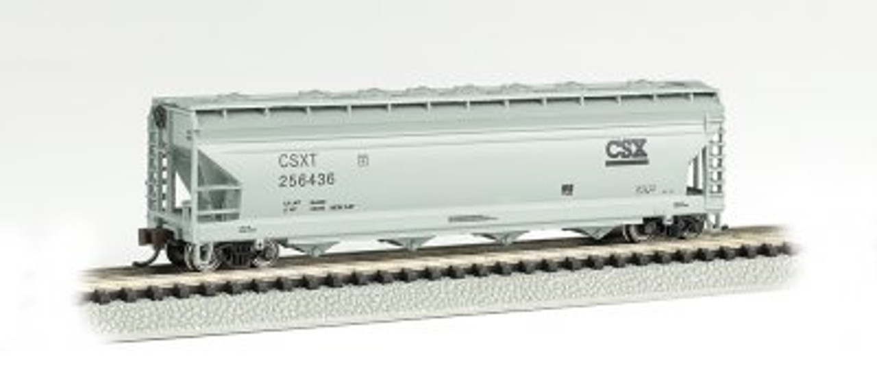 Bachmann 17557 N ACF 56' 4-Bay Center-Flow Hopper - CSX #256436