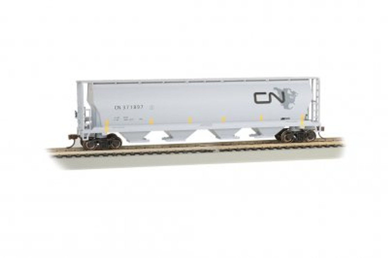 Bachmann 19145 HO 4 Bay Cylindrical Grain Hopper - CN North American Logo