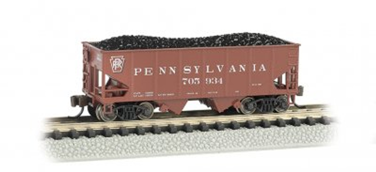 Bachmann 19558 N USRA 55 Ton 2-Bay Hopper - PRR #705934 Tuscan Red