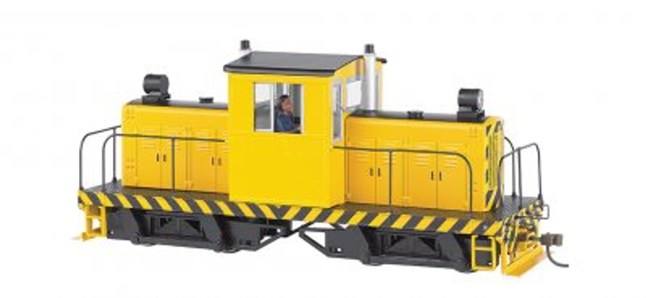 Bachman 29203 On30 Whitcomb 50-Ton - Painted Unlettered Yellow with Black Stripes - DCC