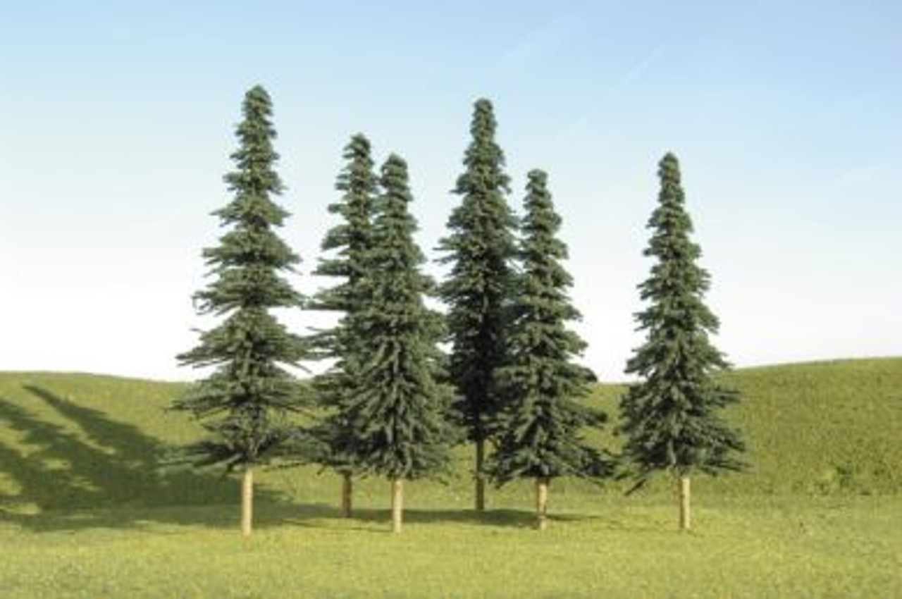 Bachmann 32004 5 - 6 Spruce Trees 6 per Pack