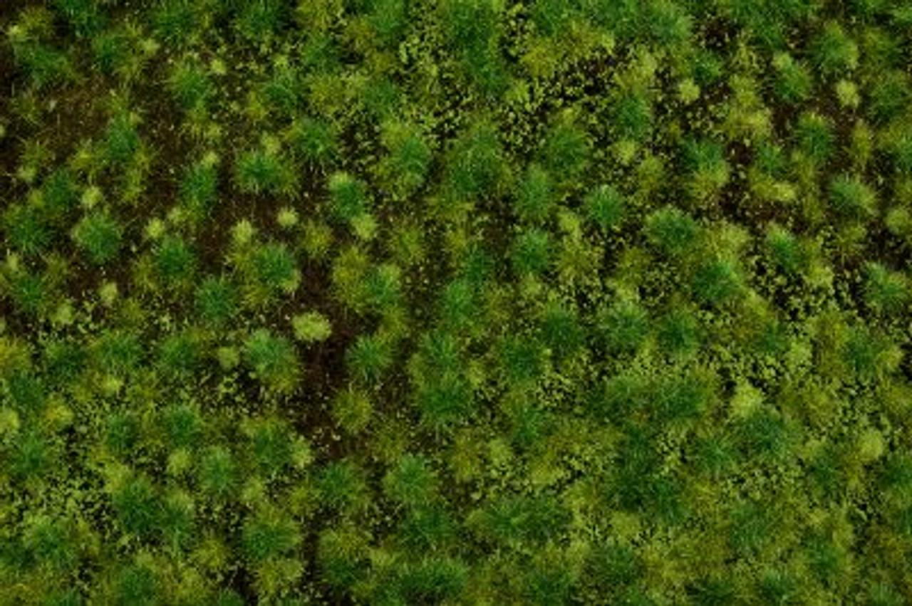 Bachmann 32922 Medium Green Tufted Grass Mat 11.75 x 7.5 Sheet