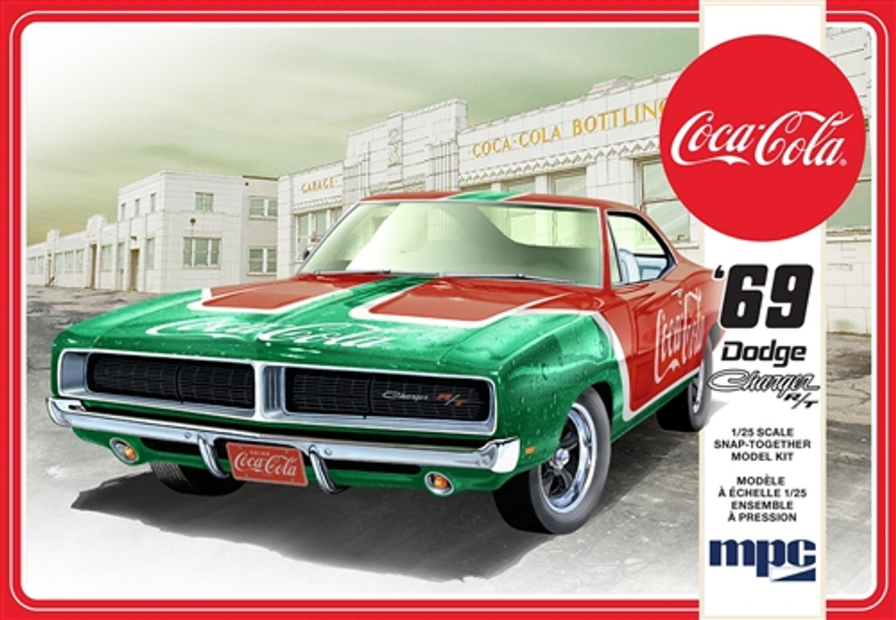 MPC 919 1/25 1969 Dodge Charger RT (Coca Cola) Plastic Model Kit