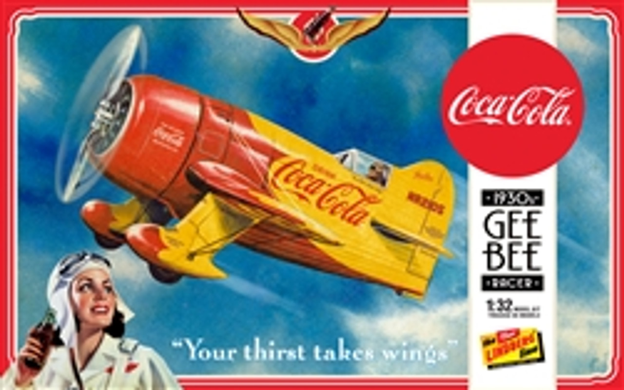 Lindberg HL515 1/32 Coca Cola Gee Bee Racer Plastic Model Kit