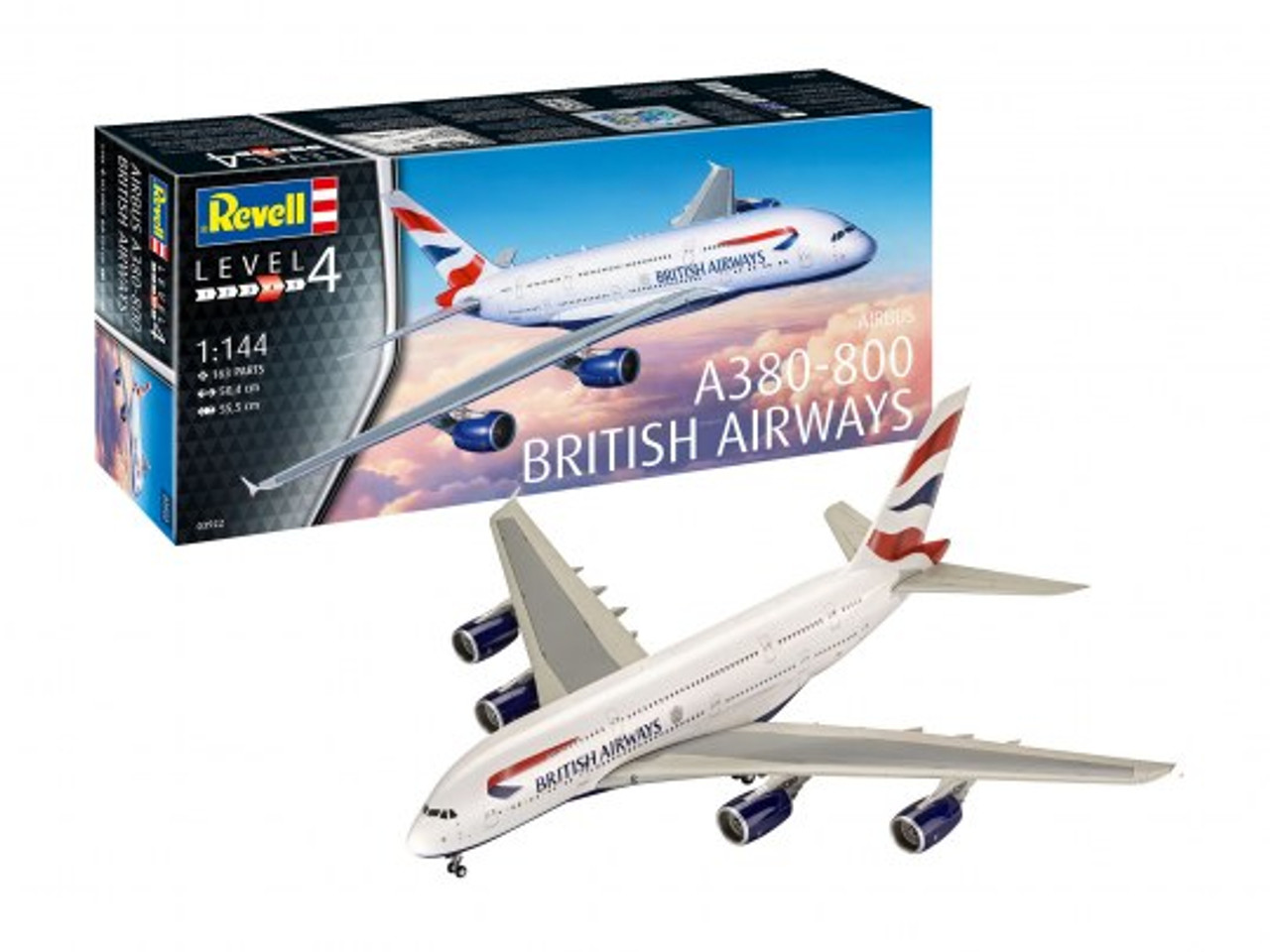 Revell 03922 1/144 A380-800 British Airways Plastic Model Kit