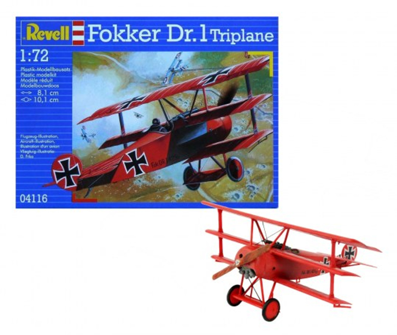 Red Baron Fokker Triplane with Motor SNAP