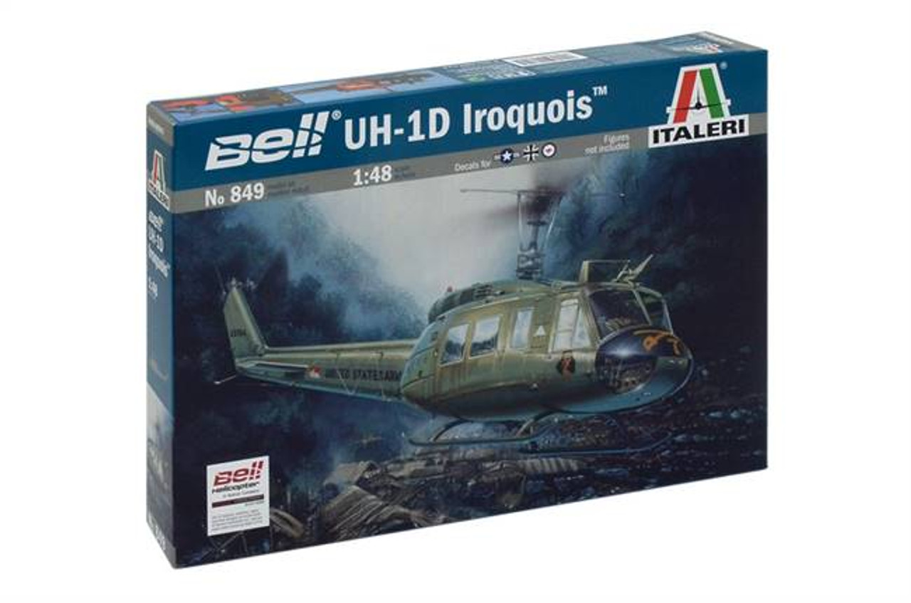 Italeri 849 1/48 UH1D Iroquois Helicopter Plastic Model Kit