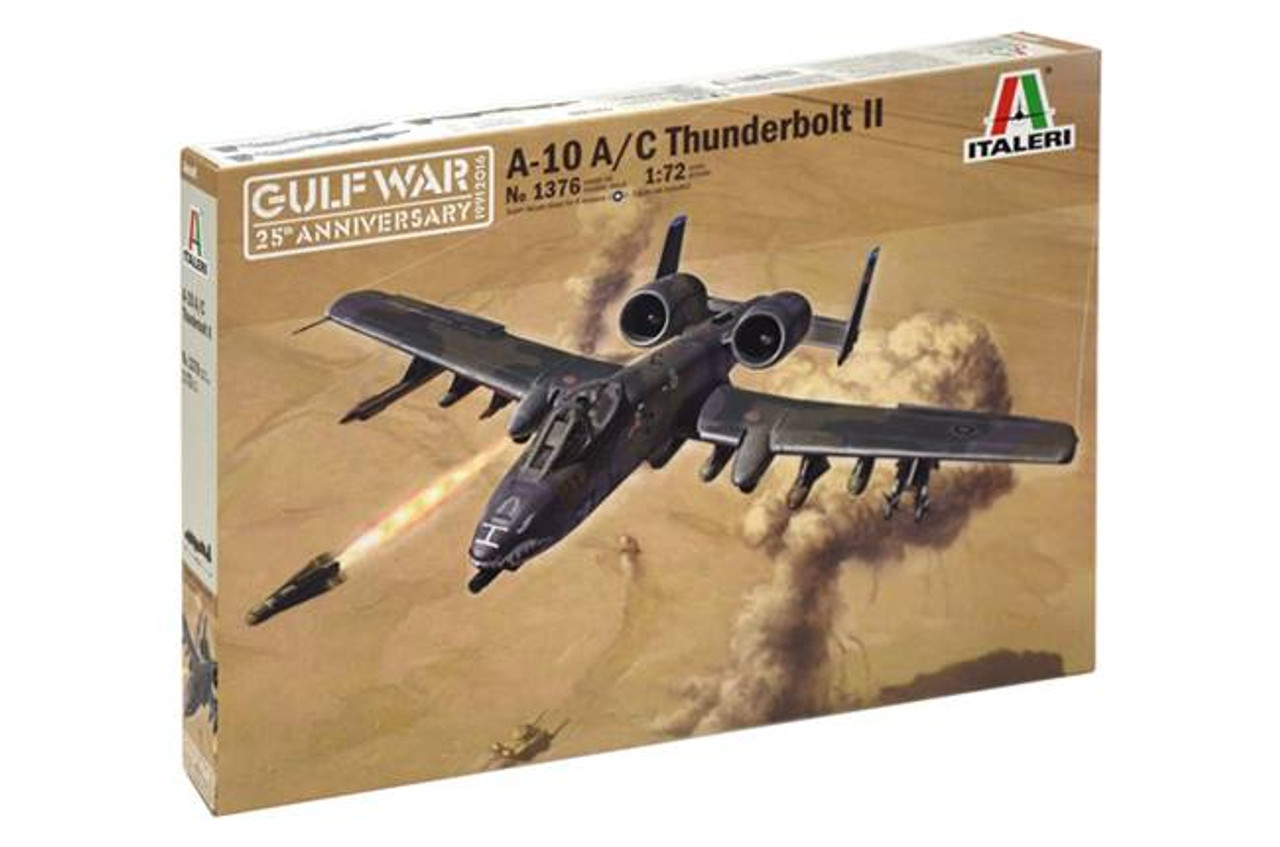 Italeri 1376 1/72 A-10 A/C Thunderbolt II "Gulf War" Plastic Model Kit