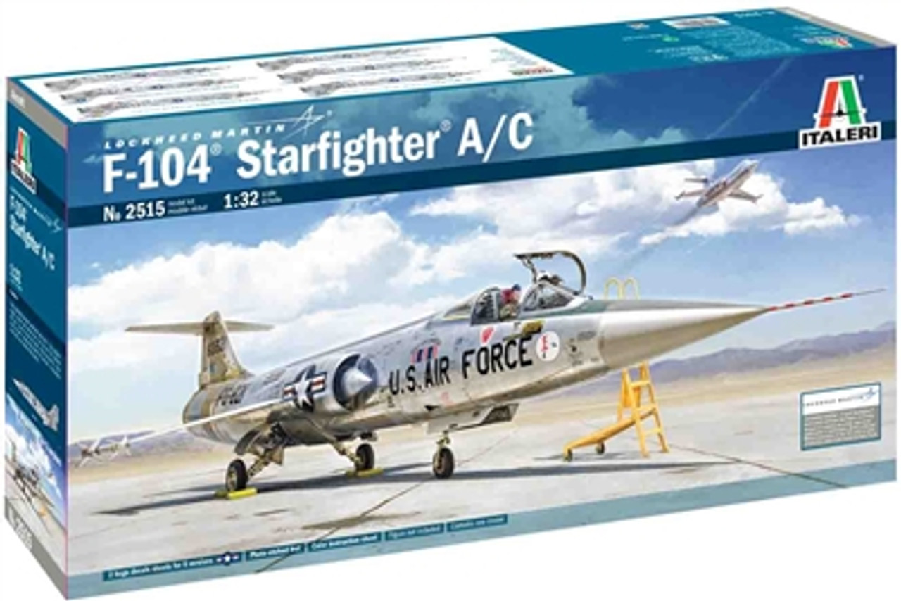 Italeri 2515 1/32 F-104 A/C "Starfighter" Plastic Model Kit