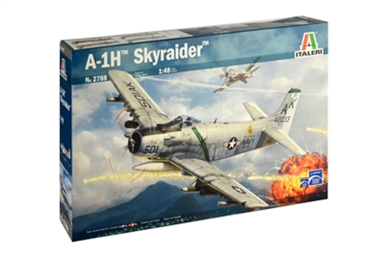Italeri 2788 1/48 Skyraider A-1H Plastic Model Kit