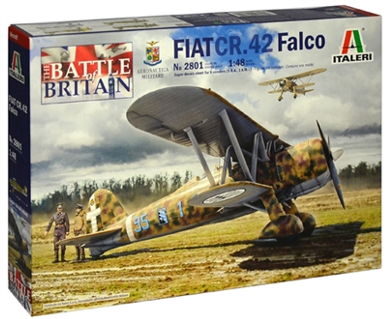 Italeri 2801 1/48 Fiat CR.42 - Battle of Britain 80th Anniversary Plastic Model Kit