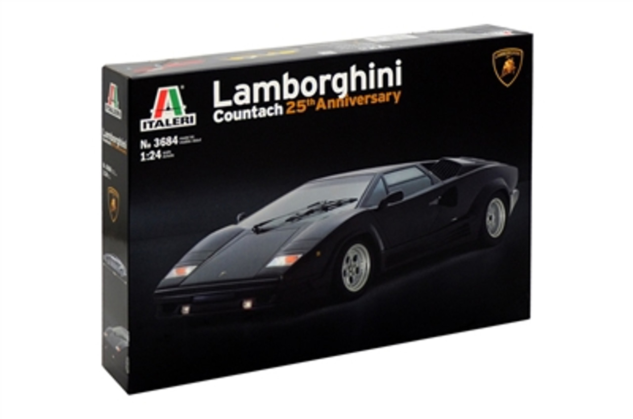 Italeri 3684 1/24 LAMBORGHINI COUNTACH 25 Anniversary Plastic Model Kit