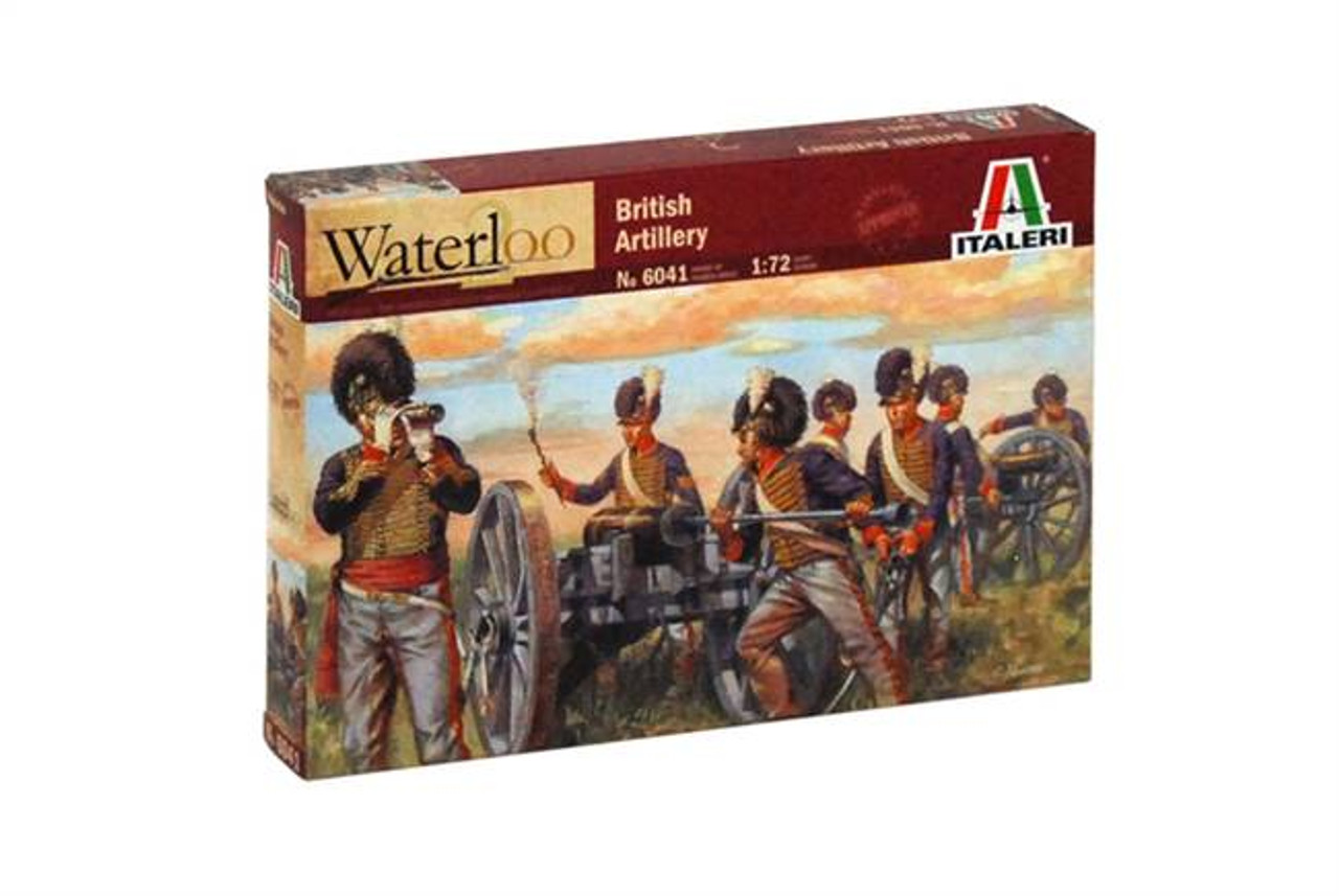 Italeri 6041 1/72 Warterloo (200 Years) British Artillery Plastic Model Kit Box