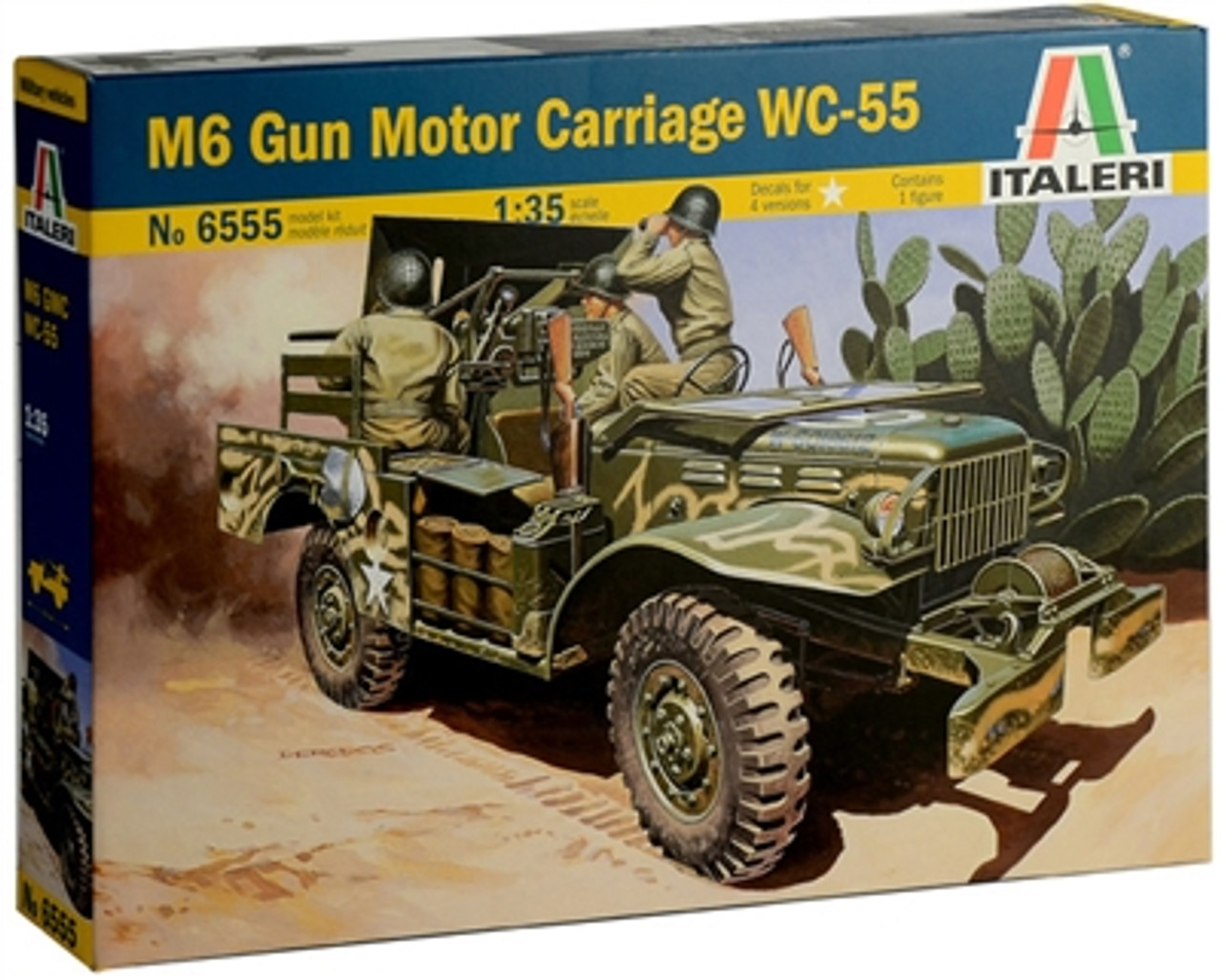 Italeri 6555 1/35 M6 Gun Motor Carriage WC-55 Plastic Model Kit