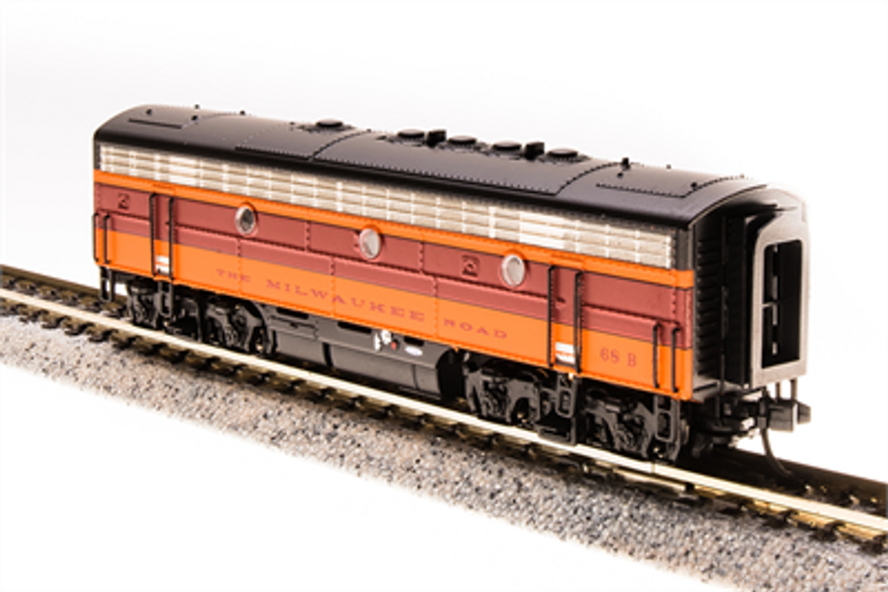 Broadway Limited 3525 N EMD F7B, MILW 69B, Maroon Band on Orange Scheme, Paragon3 Sound/DC/DCC