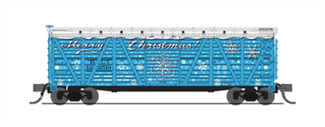 Broadway Limited 6586 N Holiday Season Stock Car, "Merry Christmas", Holiday Sounds