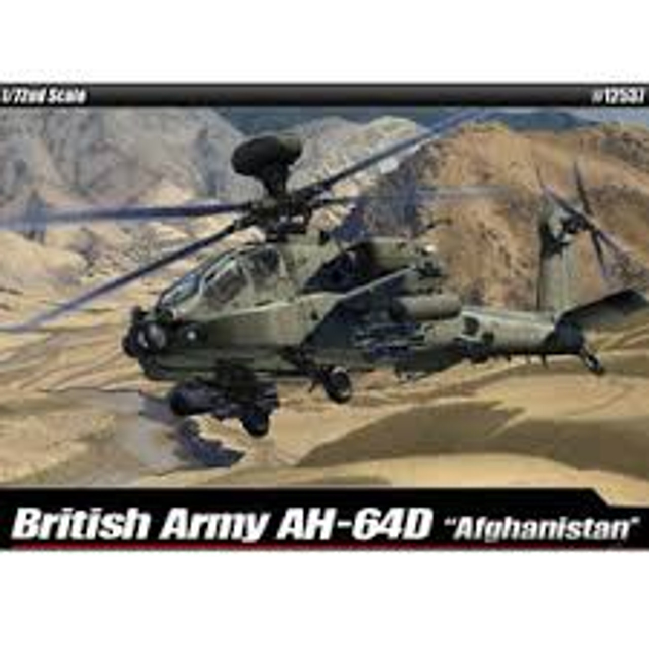 Academy 12537 1/72 AH-64D British Army Afganistan Plastic Model Kit