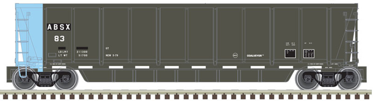 Atlas 50 004 287 N Coalveyor Bathtub Gondola - Albert Brothers #59