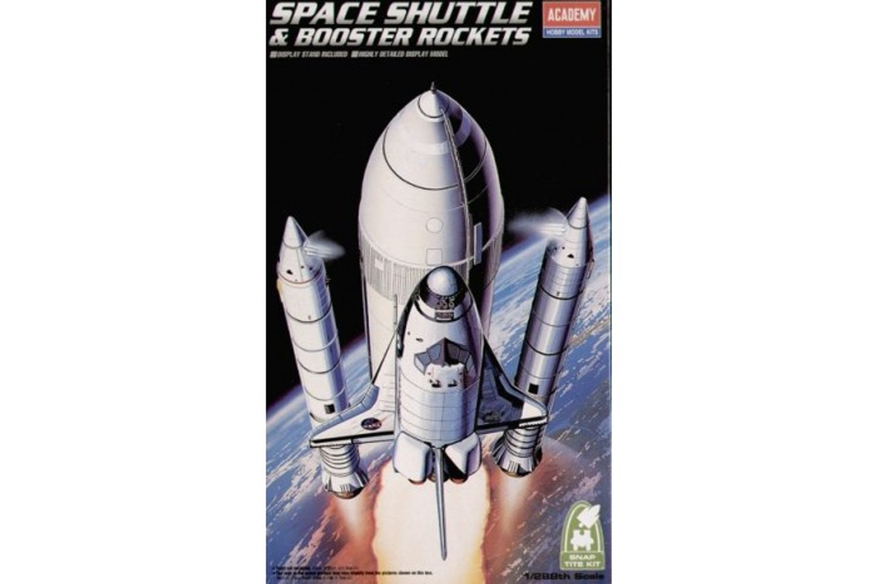 Academy 12707 1/288 Space Shuttle with Booster Rockets Plastic Model Kit