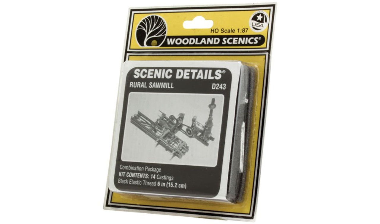 Woodland Scenics D243 Rural Sawmill HO Scale Kit ackage