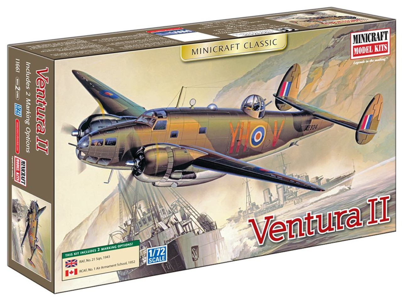 Minicraft 11661 1/72 PV-1 Ventura RAF- RCAF Model Kit